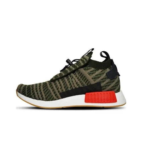 Adidas Originals NMD_R1 STLT Stealth Noble Slip Resistant Abrasion Resistant MID Топ Повседневная обувь Унисекс Зеленый