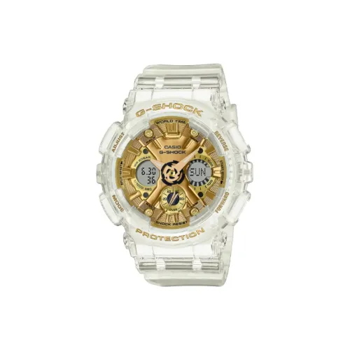 CASIO Кварцевый Movement Женские Часы Liquid Crystal/Analog Dual Display Series 49mm*45,9mm*15,8mm Золотой