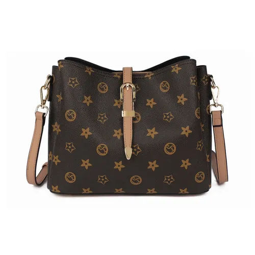 CHISIY Сумка из искусственной кожи сумка для покупок ведрообразная сумка сумка через плечо стандартная женская коричневая