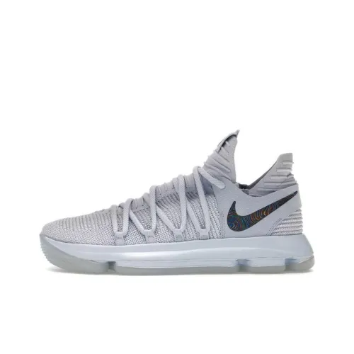 Nike KD 10 Zoom EP Still Цвет KD Low Топ Баскетбольные кроссовки Мужской Ледяной синий