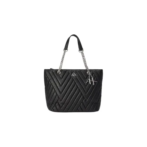 ARMANI EXCHANGE ПУ (полиуретан) синтетическая кожа текстиль сумка-тоут сумка для покупок сумка сумка через плечо женская черная