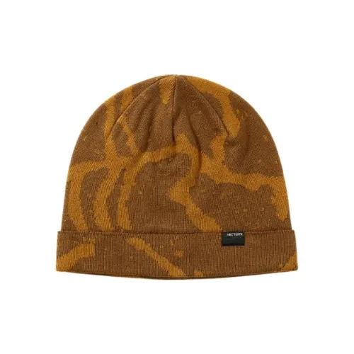 Arcteryx Переработанная полиэстерная пряжа эластан шапки-бини унисекс коричневый