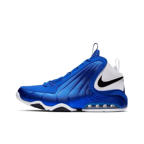 Nike Air Max Wavy Амортизация MID Топ Винтажные баскетбольные кроссовки Мужской Синий Белый Черный