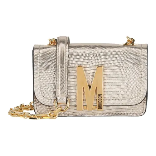 MOSCHINO Сумка через плечо из кожи женская золотая