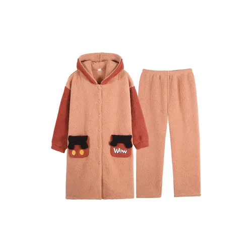 Sha Qian Красный Женские Банные халаты