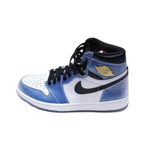 Trophy Room x Jordan Air Jordan 1 High 'FREEZE Out' противоскользящий высокий топ Винтажные баскетбольные кроссовки