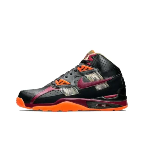 Nike Air Trainer SC High Амортизация Износостойкий MID Топ Кроссовки для тренировок Унисекс Черный Оранжевый