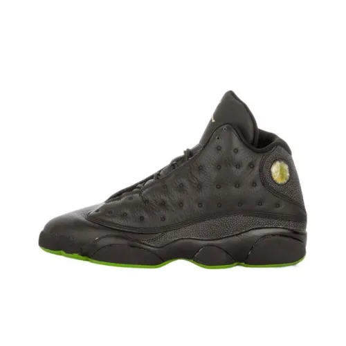 Jordan Air Jordan 13 Ретро Altitudes2005 Высокие Топы Винтажные Баскетбольные Кроссовки Мужские Черные Зеленые