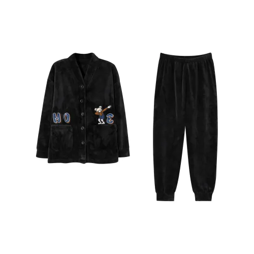 XUANZHITING Черный мужской комплект пижам