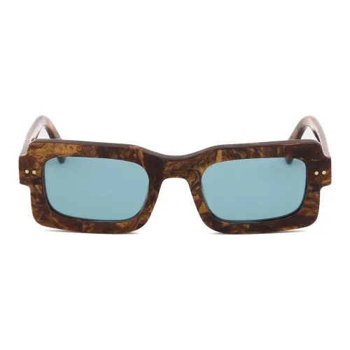 MARNI Ацетат Квадратные Солнцезащитные очки Унисекс Коричневый