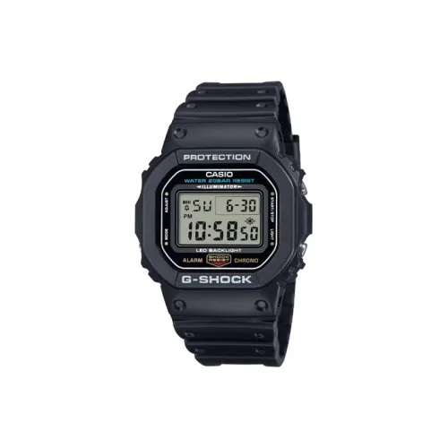 CASIO G SHOCK Кварцевый механизм Смольный ремешок Часы Унисекс Серый циферблат