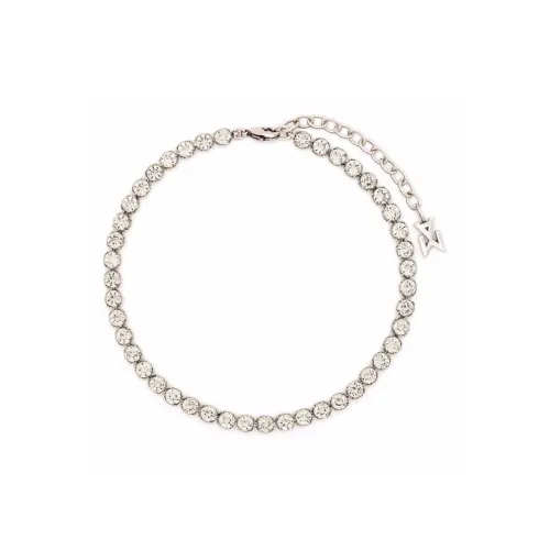 AMINA MUADDI Латунь Стекло Браслеты на щиколотку Женские Серебристые