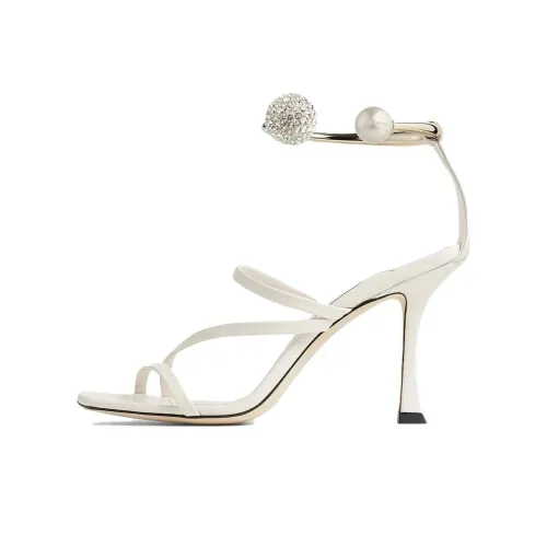 Jimmy Choo OTTILIA с одним ремешком сандалии 9 см женские белые