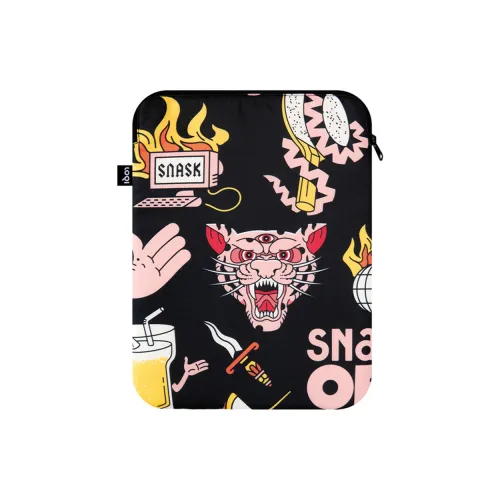 Loqi Полиэстер Сумки для ноутбуков Черный Тигр Знак Змеи Пиво Унисекс