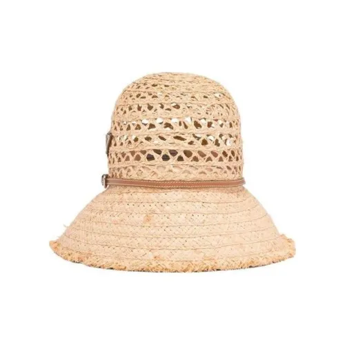 PRADA Raffia Bucket Hats Women's Brown