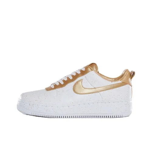 Nike Air FORCE 1 Supreme Золотой Медаль Низкие Кроссовки для скейтбординга Мужские Экрю Золотой