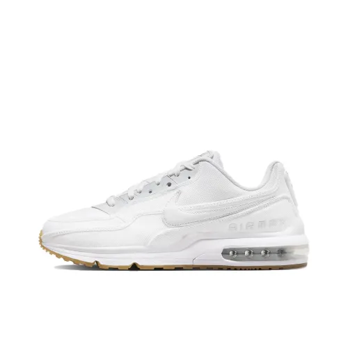 Nike Air Max LTD 3 Амортизация Износостойкий Низкий Топ Беговые кроссовки Мужские Белые Серые