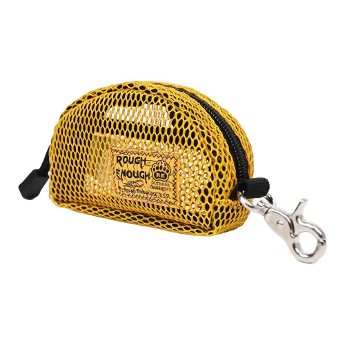Rough Enough PVC Bag Charm Мешок для хранения Картхолдер Монетница Маленький Унисекс Желтый