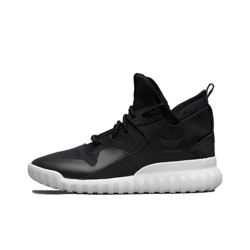 Adidas Tubular X Нескользящий Легкий Низкий Топ Повседневная Обувь Унисекс Черный Белый