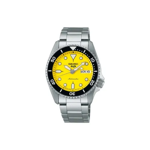 SEIKO Автоматический Механический Механизм Мужские Часы 44,2мм*38мм*12,1мм Желтый