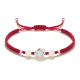 Благоприятный Серебристый Дракон-Красный