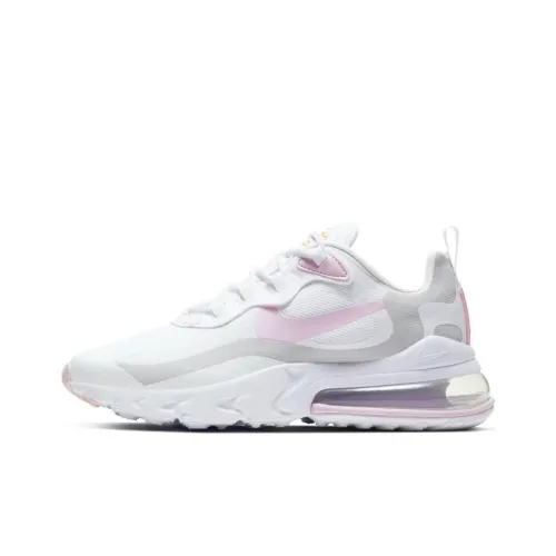 Nike Air Max 270 Амортизация Низкий Топ Air Cushion Беговые кроссовки Женские Белый Розовый