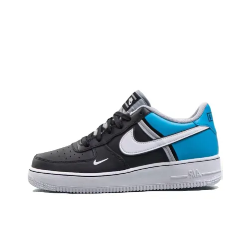 Nike Air Force 1 Покрытие Амортизация Устойчивость к истиранию Низкий Топ Скейтбординг Женские Синие Черные
