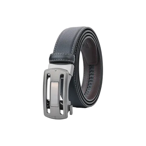 NINE NAIL 9 Section Minimalist Classic Automatic Clasp Cow Leather Genuine Leather Мужской ремень Мужской Ширина 3,5 см