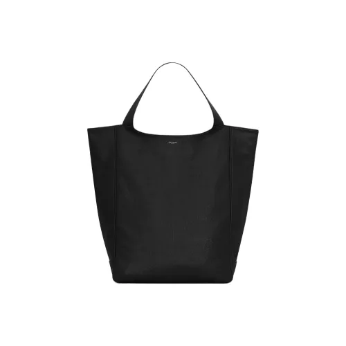 SAINT LAURENT Париж Овечья кожа Сумка-тоут Сумка для покупок Сумка Большая Мужская Черная