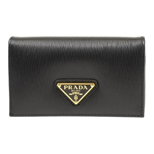 PRADA Кошелек из телячьей кожи унисекс черный