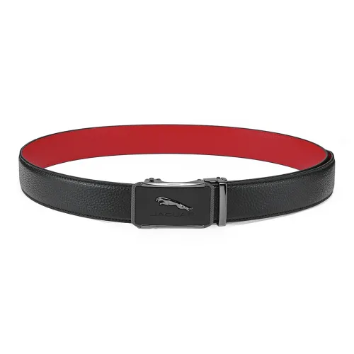 JAGUAR Зодиакальный год Красный Ремень Роскошь Автоматическая застежка Кожаные ремни Мужской Ширина 3,5 см