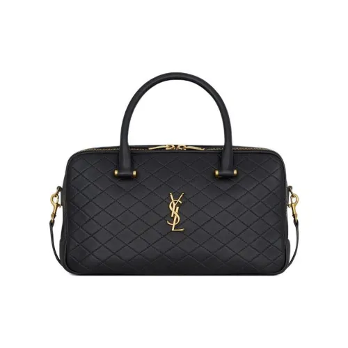 SAINT LAURENT Cassandre Овечья кожа Сумка через плечо Сумка на плечо Женская Черная