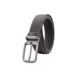 Кофейный с черным и квадратной пряжкой