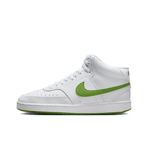Nike Court Vision Mid Скейтборд Кроссовки MID Топ Белый Зеленый Женский