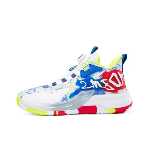 ANDEZHANMUSI Баскетбольные кроссовки High Топ Белый Мужской