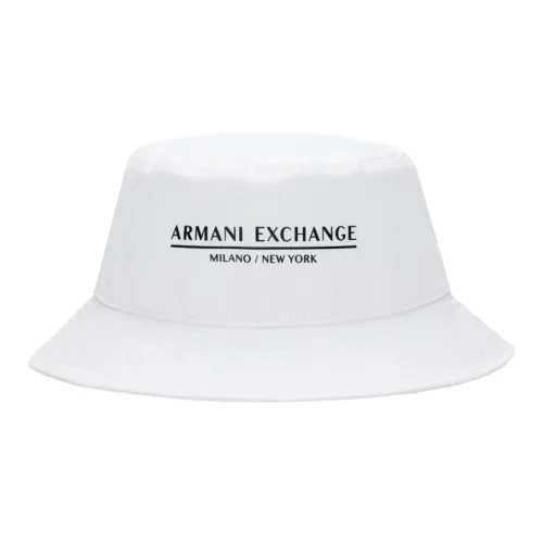 ARMANI EXCHANGE Хлопок Полиэстер Ведрообразные Шляпы Мужские Белые