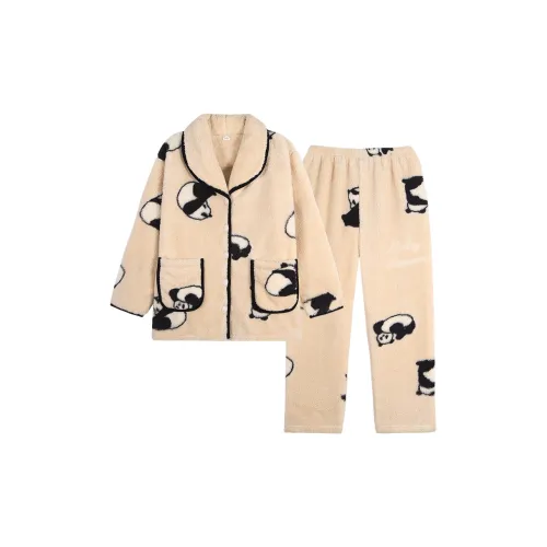 Sha Qian Хаки Женские Пижамные Комплекты