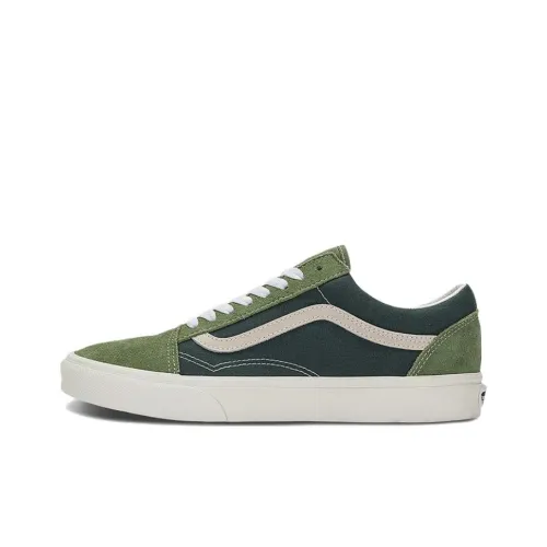 VANS Old Skool Collection Низкие Кроссовки для Скейтбординга Унисекс Синие Зеленые