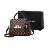 Клетчатый кофе + черная сумка для покупок