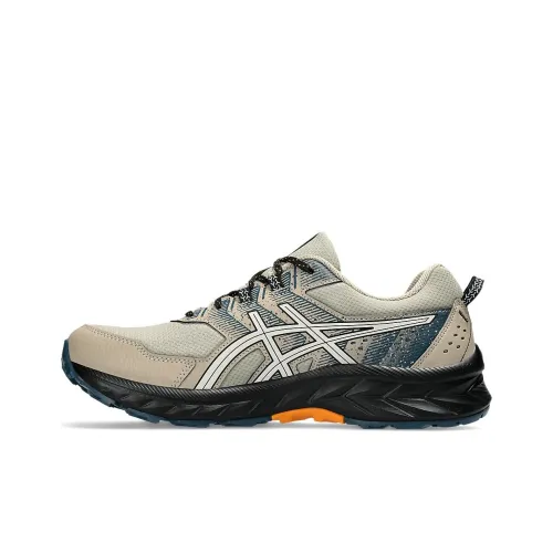 Asics Gel Venture 9 Low Топ Беговые кроссовки Мужские Бежево-черные