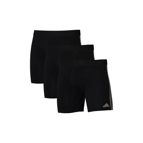 Adidas 3 упаковки черные мужские боксер-шорты