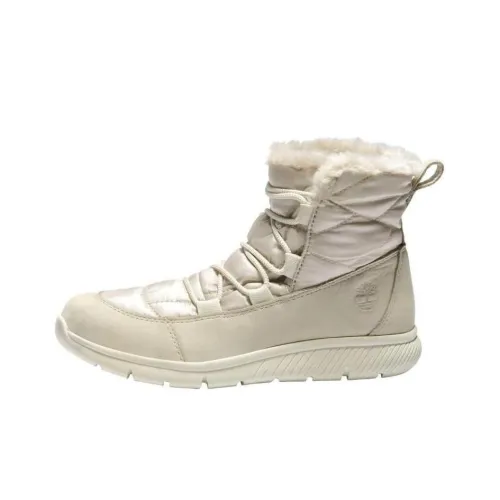 Timberland Термостойкие Устойчивые к Износу Короткие Снежные Ботинки Женские Белые