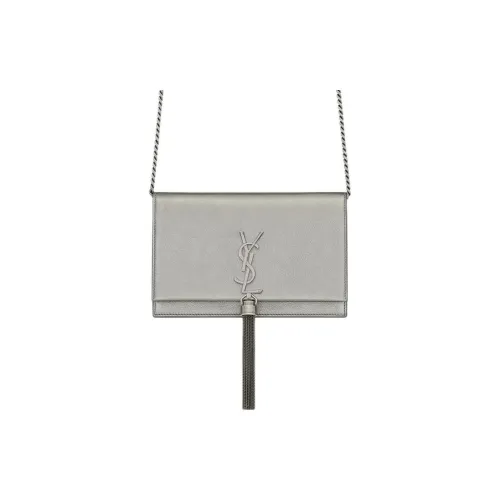 SAINT LAURENT Kate Телячья кожа Сумка через плечо Сумка на плечо Женская Железо