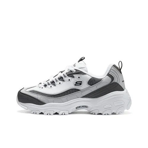 Skechers D'Lites 1,0 Casual Low Top Белый Серый Черный Женский