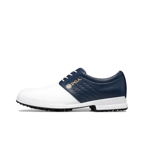 PGA Golf Shoes Low Top White Dark Blue Men's