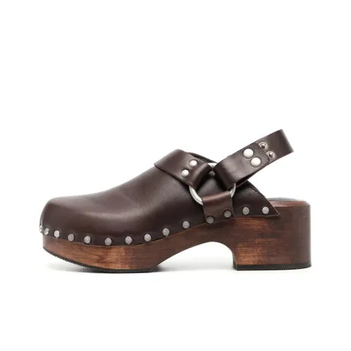 REDONE Домашние тапочки Женские Темно-коричневые