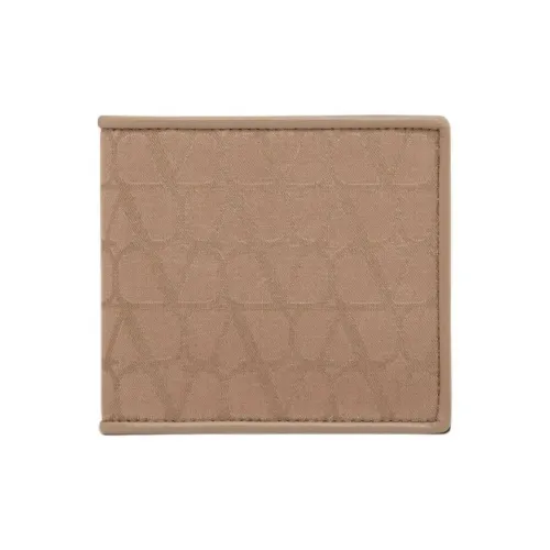 Valentino Garavani Телячья кожа Детали Кошелек Мужской Глина