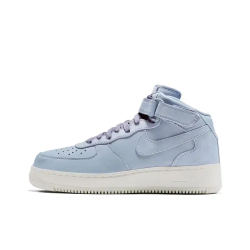 Nike Air Force 1 Амортизация MID Топ Скейтборд Кроссовки Мужские Синие