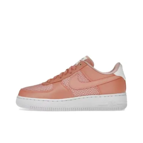 Nike Air Force 1 Амортизация Износостойкие Низкие Кроссовки для скейтбординга Женские Розовые
