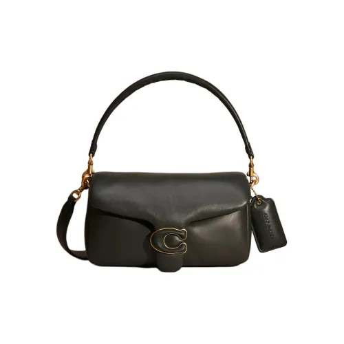 COACH Pillow Кожа Через плечо Одно плечо Сумка Средний Женские Amazon Зеленый